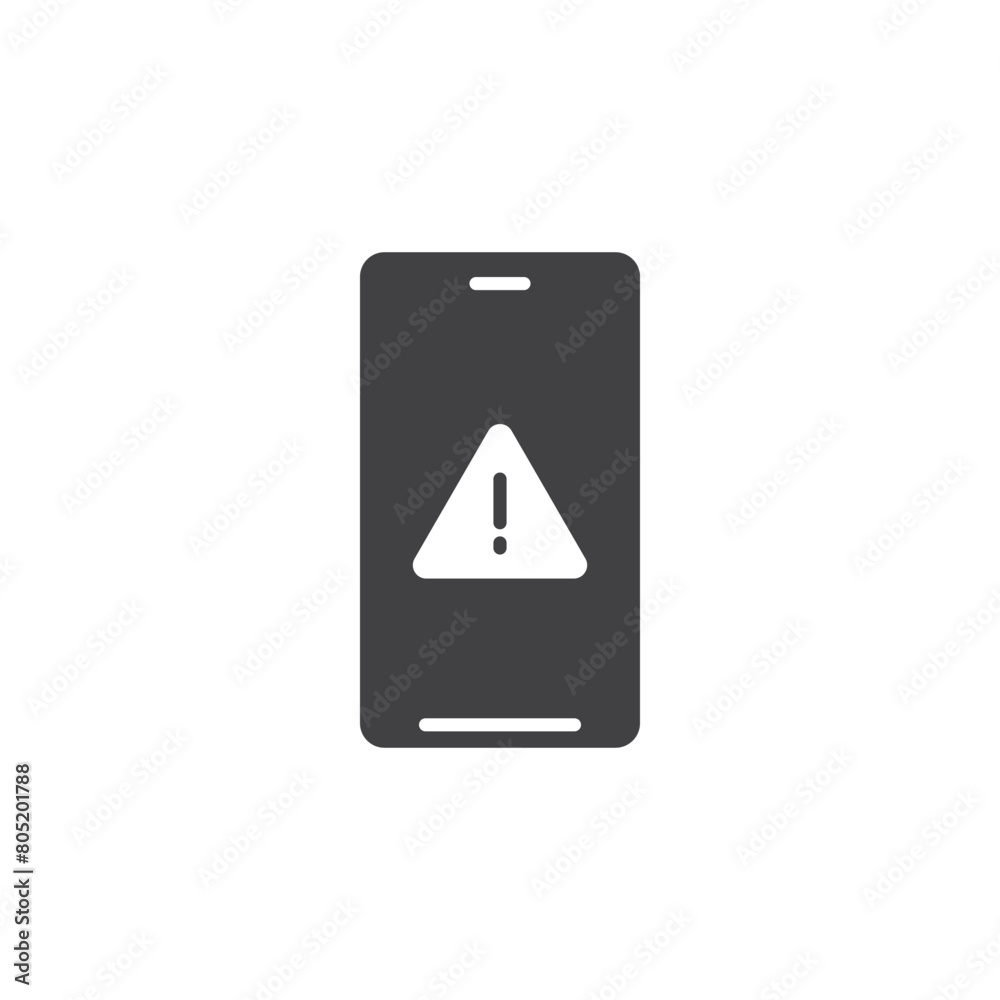 Phone notifications icon in flat style. Smartphone with new notice vector illustration on isolated background. Reminder message sign business concept. Phone notifications icon in flat style. Smartphone with new notice vector illustration on isolated background. Reminder message sign business concept.