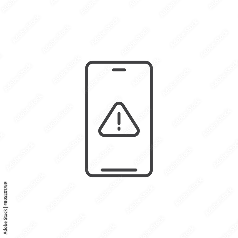 Phone notifications icon in flat style. Smartphone with new notice vector illustration on isolated background. Reminder message sign business concept. Phone notifications icon in flat style. Smartphone with new notice vector illustration on isolated background. Reminder message sign business concept.