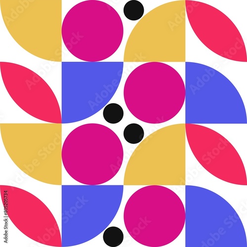 Illustration of different patterns of different color , illustrated background