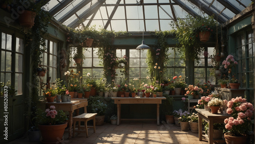 greenhouse in the garden