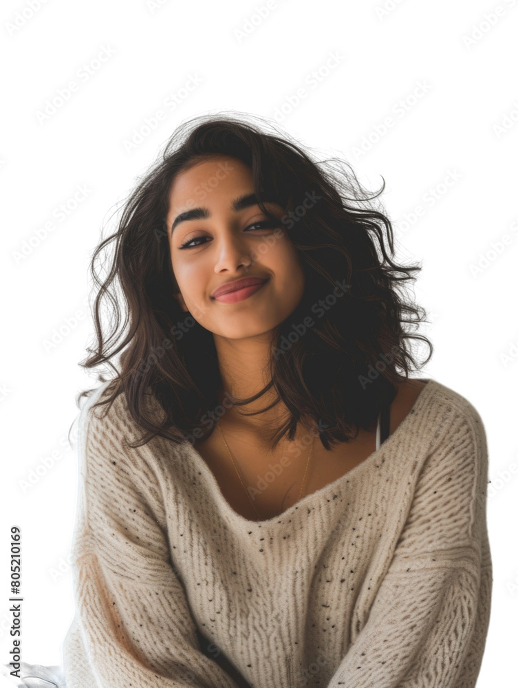 Causal style indian young lady woman Causal style indian young lady woman