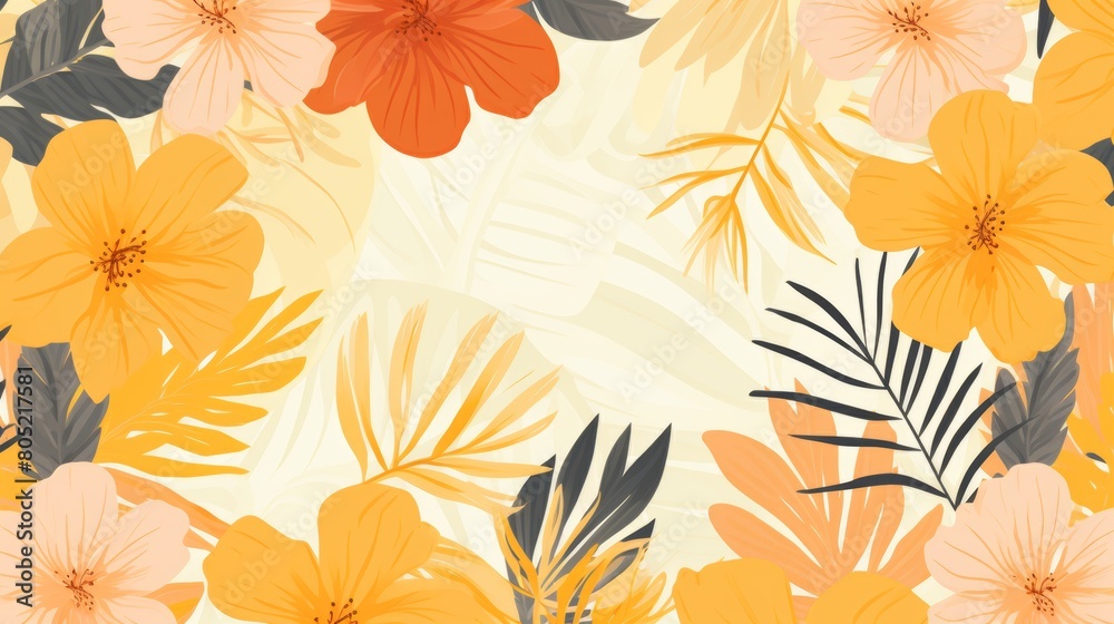 Vector abstract summer background with hello, summer text for sale banner or poster design Vector abstract summer background with hello, summer text for sale banner or poster design