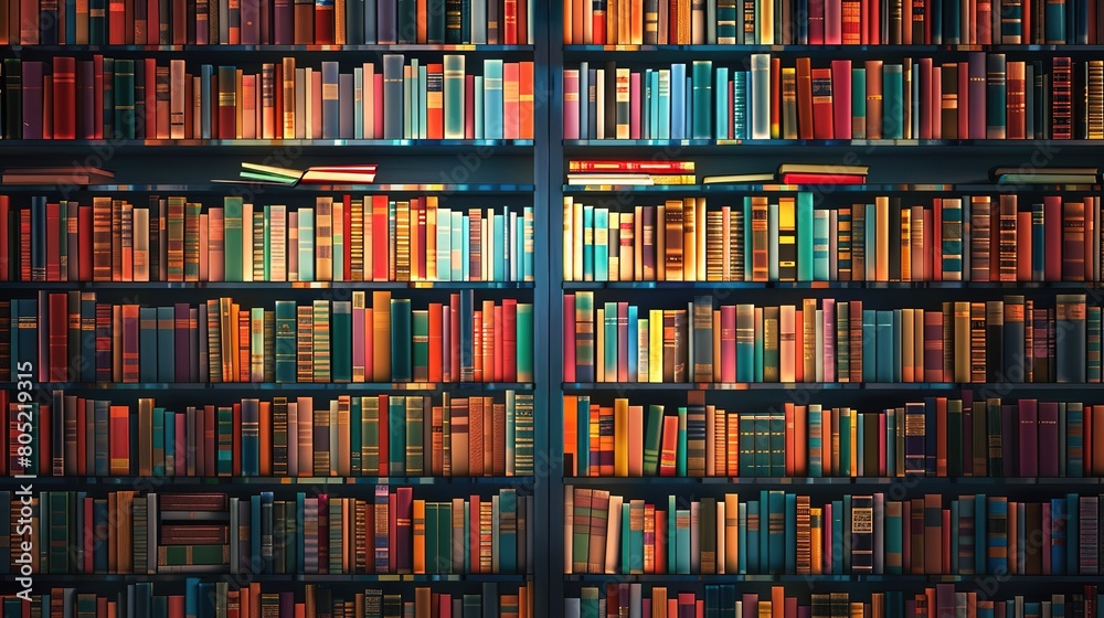 Superb library book shelf background Superb library book shelf background