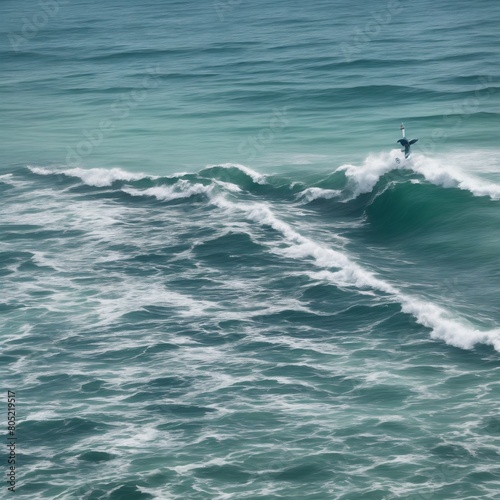 surfing in the sea