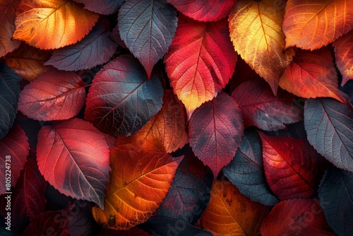 Abstract background with autumn colors and patterns for october  photo
