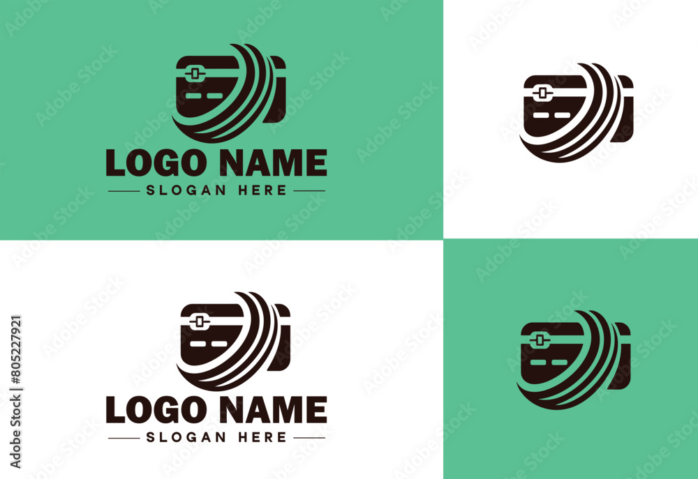 Credit card swipe icon Card swipe Transaction Magnetic flat logo sign symbol editable vector Credit card swipe icon Card swipe Transaction Magnetic flat logo sign symbol editable vector