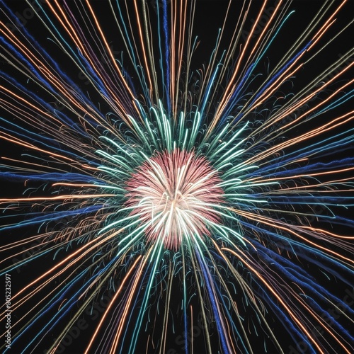 AI-Enhanced Fireworks Extravaganza   illustration