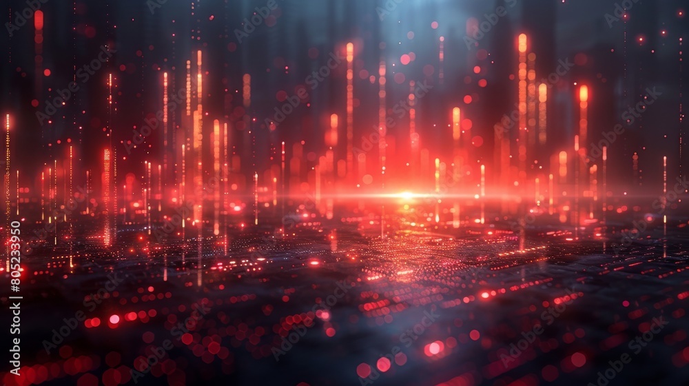 Fototapeta premium Digital background image with graphs and diagrams financial stock market