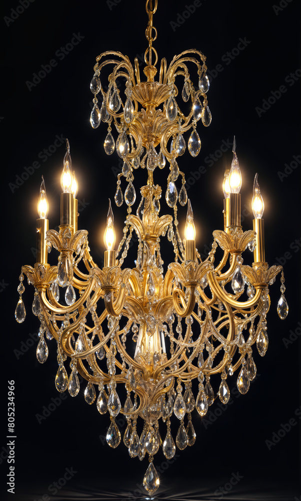 chandelier on a dark background chandelier on a dark background
