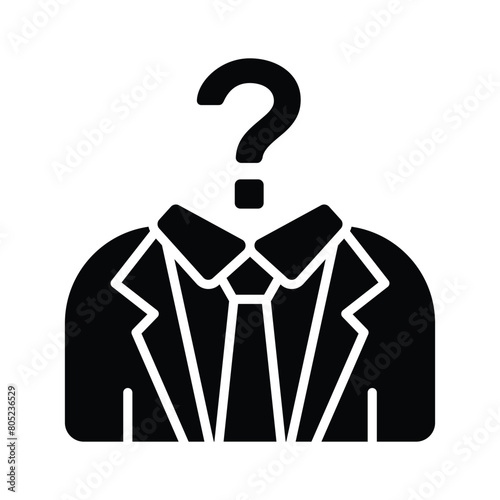 Have a look at this amazing icon of election mystery, anonymity vector