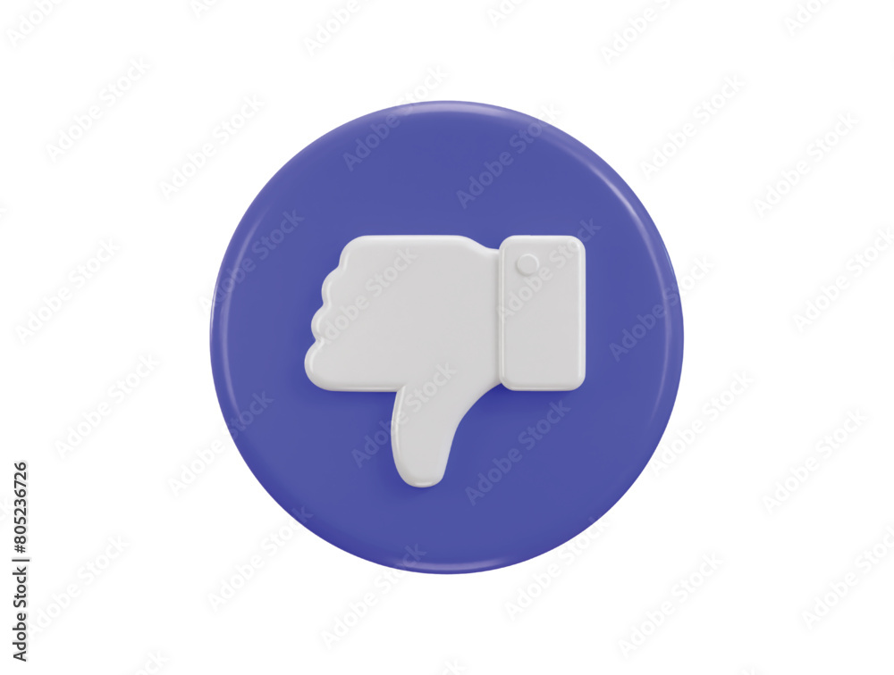 dislike icon 3d rendering vector illustration dislike icon 3d rendering vector illustration