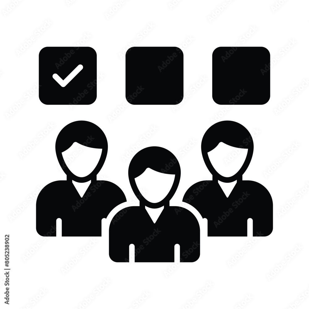 Pixel perfect icon of politician selection, voting, democracy, nominee Pixel perfect icon of politician selection, voting, democracy, nominee