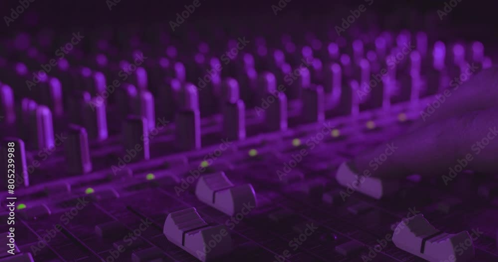 Sound Mixing Console for Managing Audio Tracks
Sound Mixing Console for Managing Audio Tracks