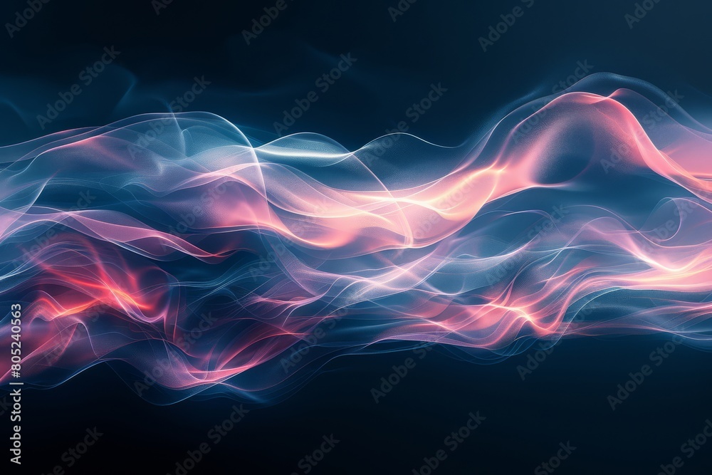 Dynamic Elegance. A Visual Symphony of Pink and Blue Energy Waves. Dynamic Elegance. A Visual Symphony of Pink and Blue Energy Waves.