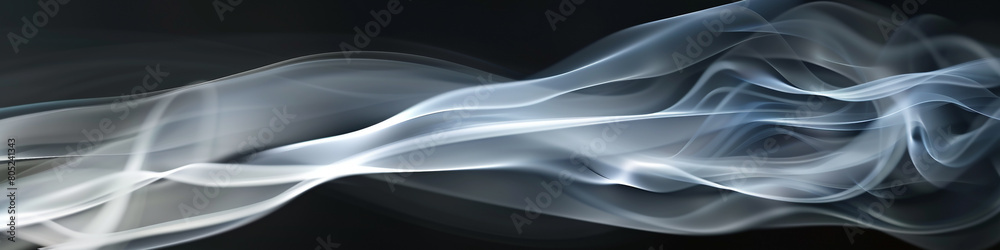 Obraz premium Searchlight smoke abstract background, featuring dynamic movement