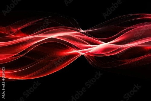 Whispers of Ruby. The Graceful Dance of Light on a Midnight Stage.