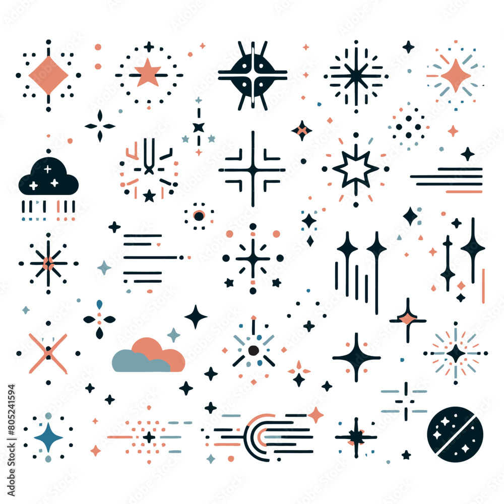 set star icons. Twinkling stars, sparks. vector abstract stars. set star icons. Twinkling stars, sparks. vector abstract stars.