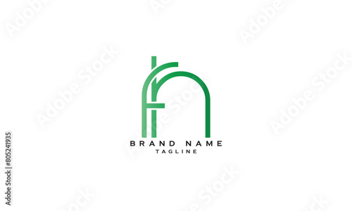 FAH, FHA, AFH, AHF, HAF, HFA, FH, HF, Abstract initial monogram letter alphabet logo design