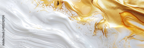 serene blend of gilded lemon and pearl white, ideal for an elegant abstract background photo