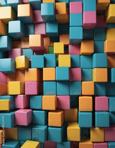 abstract background of cubes