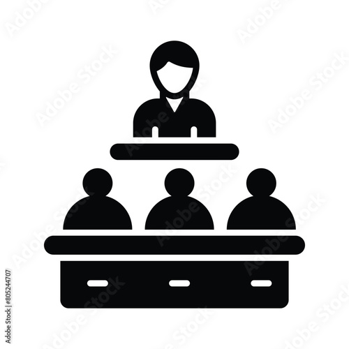 Opposition speech vector design, unique and trendy icon