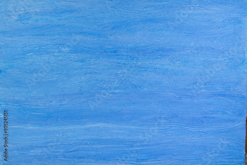 Texture of blue wood background closeup. Top view. © lana_u