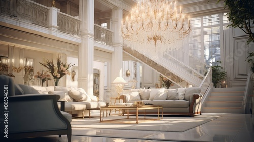 high blurred luxury interior home
