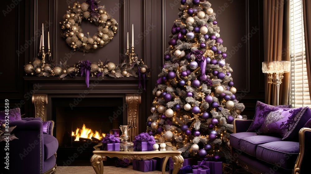 tree purple christmas tree purple christmas