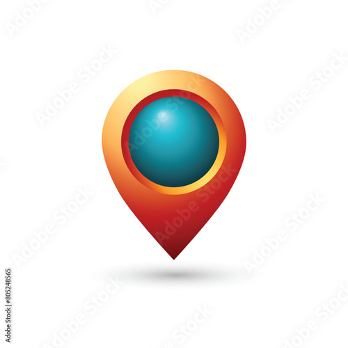 Free Download Location pin icon on white background - GFXLoad