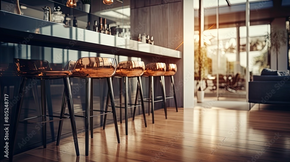 kitchen blurred designer interior