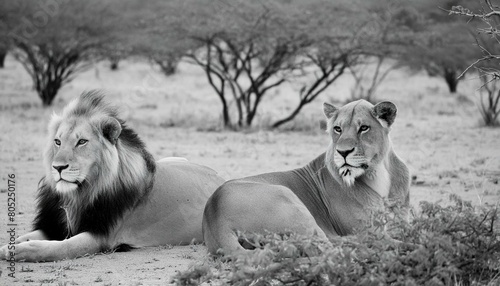 lion and lioness in serengeti lion and lioness lion  animal  cat  mane  wildlife  king  wild  carnivore