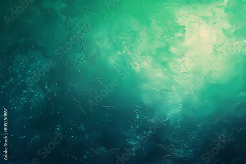 Lime aqua grainy color gradient background glowing noise texture cover header poster design