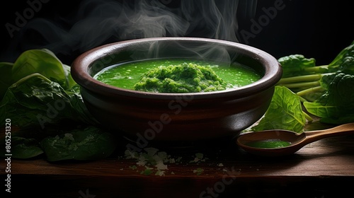 nutritious bowl spinach green