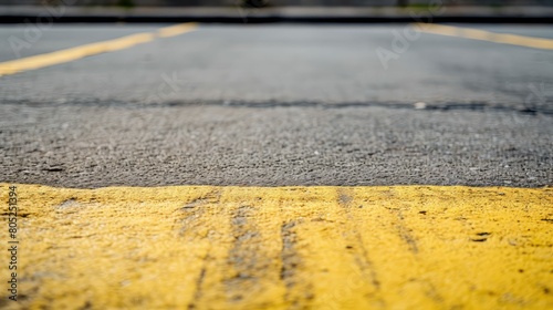 paint road yellow lines