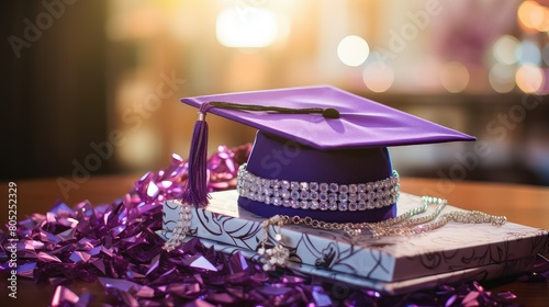 design purple graduation In the second photo