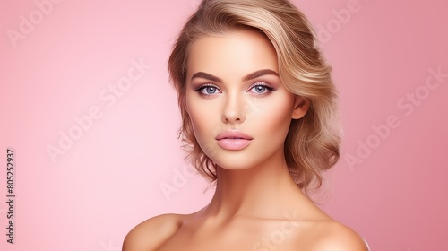 expression botox pink background