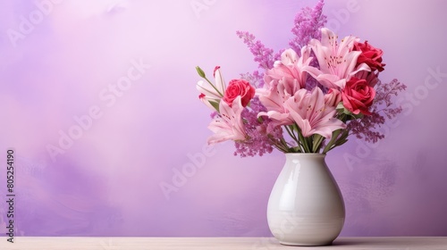 brushstrokes purple pink background