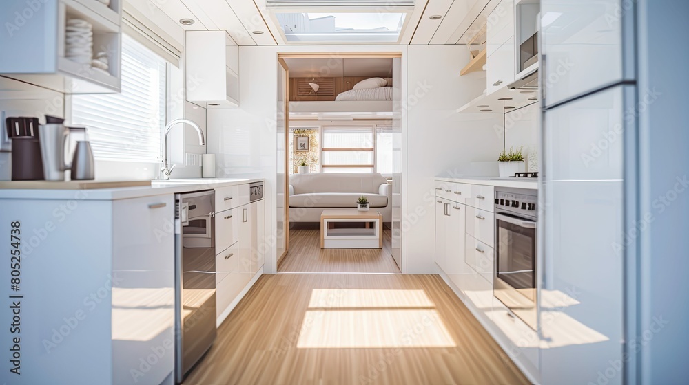 kitchen blurred tiny house interior kitchen blurred tiny house interior