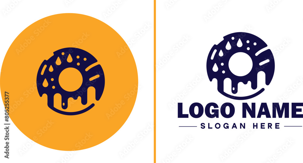 donut icon Doughnut Ring-shaped pastry Fried dough pastry flat logo sign symbol editable vector donut icon Doughnut Ring-shaped pastry Fried dough pastry flat logo sign symbol editable vector