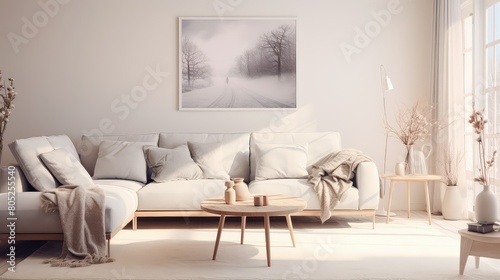 soft blurred home interior modern