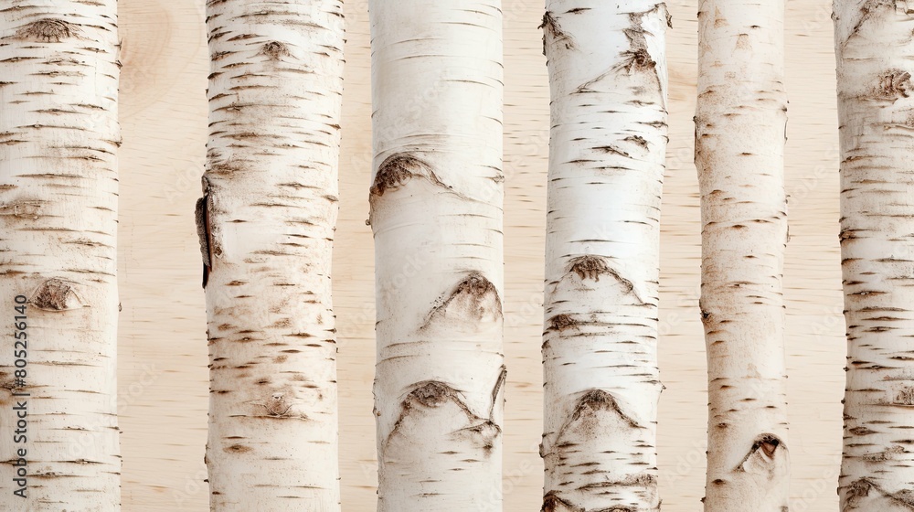 Fototapeta premium clean birch wood surface