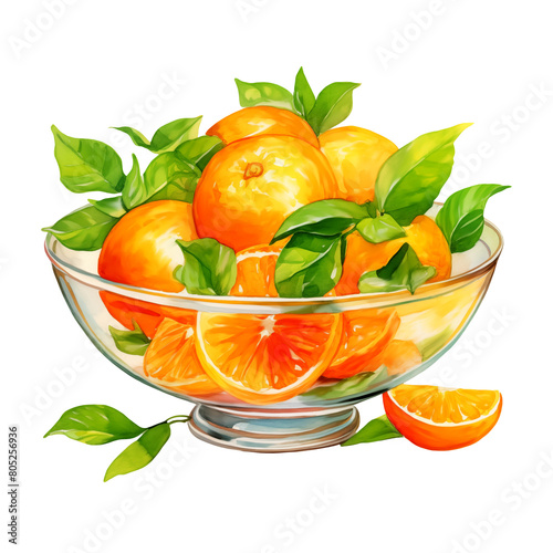 Oranges Watercolor