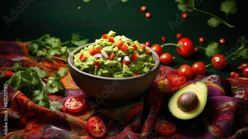 tomatoes healthy avocado background