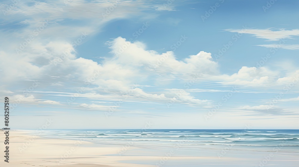 Obraz premium beach blue and grey