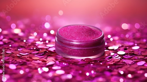 display hot pink glitter background