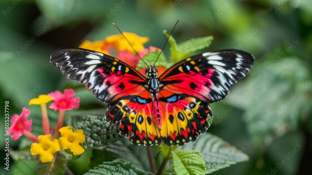 Obraz premium Butterfly on blossom