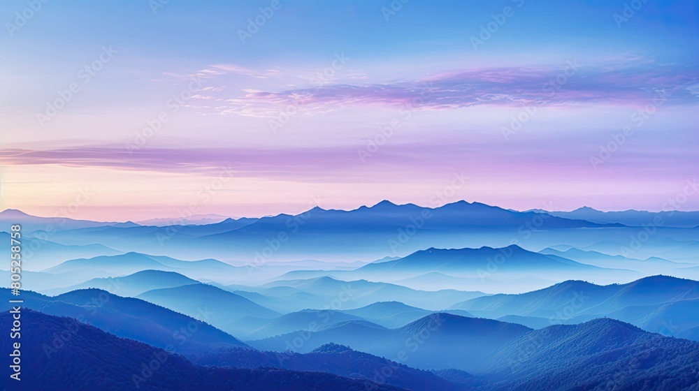 mountain green blue purple gradient