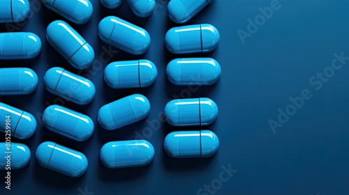 medication blue pill round The second photo is photo