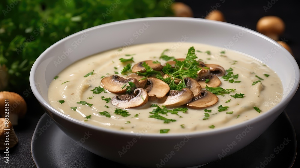 parsley creamy champignon mushroom