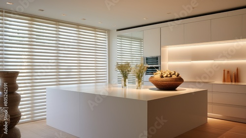 modern blurred shutters interior